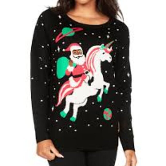 Tipsy Elves Santa Unicorn Ugly Christmas Sweater Size XXL NWT - Picture 13 of 13